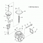 A13MB46FZ HAWKEYE 400 HO 2X4 Карбюратор верх