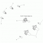 A16SEB57C1/C2/SEC57C1/C2/CL/SBB57C1 SPORTSMAN 570/450 EPS QUAD Лампа фары