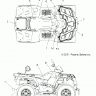 A13MN50ET/EX SPORTSMAN FOREST TRACTOR 500 Наклейки