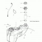 SPORTSMAN 550 EPS/XP EPS - A14ZN5EAB/C/M/S Топливный бак