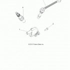 A17SES57C1/C2/C7/CL/SET57C1/C2 SPORTSMAN 570 TRACTOR Electrical, ignition coil, wire and spark plug