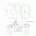 A13ZN5EFF SPORTSMAN FOREST 550 Наклейки