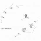 A17SES57C1/C2/C7/CL/SET57C1/C2 SPORTSMAN 570 TRACTOR Лампа фары