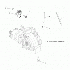 A13ZN85AA/AQ/AZ SPORTSMAN XP 850 Drive train, gearcase mounting, front