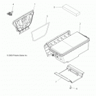 A16SXN85A3 SPORTSMAN 850 HL Body, storage, rear