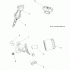 A17SES57C1/C2/C7/CL/SET57C1/C2 SPORTSMAN 570 TRACTOR Engine, oil filter and dipstick