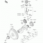 Mule 4010 Trans4x4 Diesel (KAF950-G9F) Коленвал и поршни