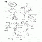 Mule 610 4x4 (KAF400-A8F) Воздухозаборник