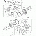 Mule 610 4x4 (KAF400-A8F) Передние тормоза