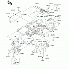 Mule 610 4x4 XC (KAF400-DAF) Детали рамы (зад.)