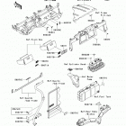 Mule 4010 Trans4x4 Diesel (KAF950-HAF) Наклейки предупреждения