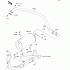 Mule 600 (KAF400-B8F) Глушитель
