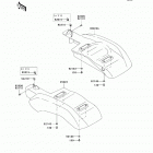 Mule 610 4x4 XC (KAF400-DAF) Заднее крыло