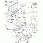 Mule 600 (KAF400-B8F) Детали рамы (фронт)