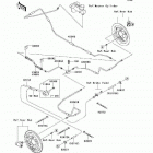 Mule 610 4x4 (KAF400-A8F) Задние тормозные трубопроводы