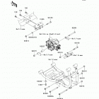 Mule 4010 Trans4x4 Diesel (KAF950-G9F) Крепление двигателя