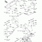 Mule 600 (KAF400-B8F) Передние тормозные трубопроводы