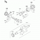 Mule 4010 4x4 (KAF620-MAF) Коленвал и поршни