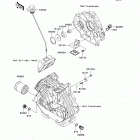Mule 600 (KAF400-B8F) Масляный и водяной насос. фильтр масленый