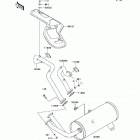 Mule 4010 4x4 (KAF620-MAF) Глушитель