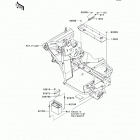 Mule 600 (KAF400-B8F) Крепление двигателя