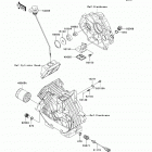 Mule 610 4x4 XC (KAF400-DAF) Масляный и водяной насос. фильтр масленый