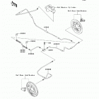 Mule 600 (KAF400-B8F) Задние тормозные трубопроводы