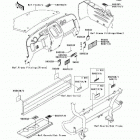 Mule 610 4x4 (KAF400-A8F) Наклейки предупреждения