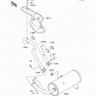 Mule 4000 (KAF620-P9F) Глушитель