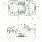 A13DN5EFL SPORTSMAN TOURING 550 EPS INTL Наклейки