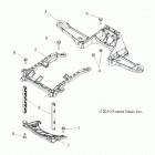 A13DN8EFW SPORTSMAN TOURING 850 EPS INTL Body, front rack support