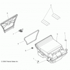 A13DH50AX/AZ SPORTSMAN TOURING 500 HO Body, storage box, rear