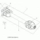 A13TN55AA/AZ SPORTSMAN X2 550 Drive train, prop shaft, rear