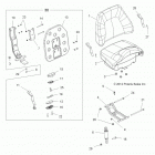 A13DN8EFW SPORTSMAN TOURING 850 EPS INTL Body, seat, passenger