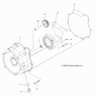 A13ZN55AA/AQ/AZ SPORTSMAN 550 Engine, magneto cover