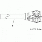 A13DH50AX/AZ SPORTSMAN TOURING 500 HO Drive train, prop shaft