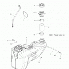 A13ZN5EFF SPORTSMAN FOREST 550 Топливный бак