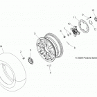 A13ZN8EAD/K/L/T SPORTSMAN XP 850 HO EPS Wheels, front and hub