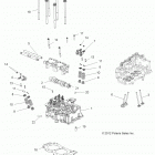 A17SXD95A9/SXE95AC/AL SPORTSMAN 1000 XP Engine, cylinder head, cam and valves