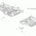 A13ZN8EFK/EFN SPORTSMAN FOREST 850 Body, skid plates