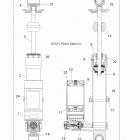 A13GH8EFK 850 SCRAMBLER HO EPS INTL Suspension, shock, front