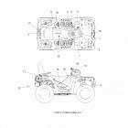 A13DN5EAF/EAR SPORTSMAN TOURING 550 EPS Наклейки