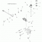 A13TN55AA/AZ SPORTSMAN X2 550 Brakes, brake pedal and master cylinder