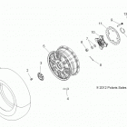 A13GH8EFK 850 SCRAMBLER HO EPS INTL Wheels, front and hub