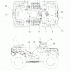 A13DN8EFW SPORTSMAN TOURING 850 EPS INTL Наклейки