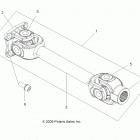 A13DN5EFL SPORTSMAN TOURING 550 EPS INTL Drive train, prop shaft, rear