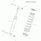 A13ZN55AA/AQ/AZ SPORTSMAN 550 Suspension, shock, rear