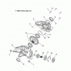SPORTSMAN 800 EFI 6X6 - A13CF76AA Drive train, rear gearcase internals