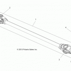 A13ZN55AA/AQ/AZ SPORTSMAN 550 Drive train, prop shaft, front