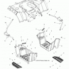 A13DN5EFL SPORTSMAN TOURING 550 EPS INTL Body, rear cab and footwell